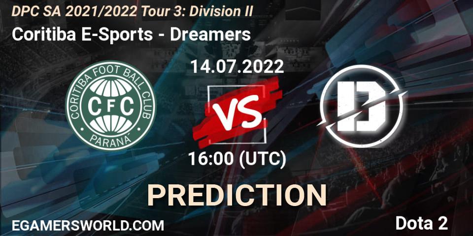 Pronósticos Coritiba E-Sports - Dreamers. 14.07.2022 at 16:02. DPC SA 2021/2022 Tour 3: Division II - Dota 2