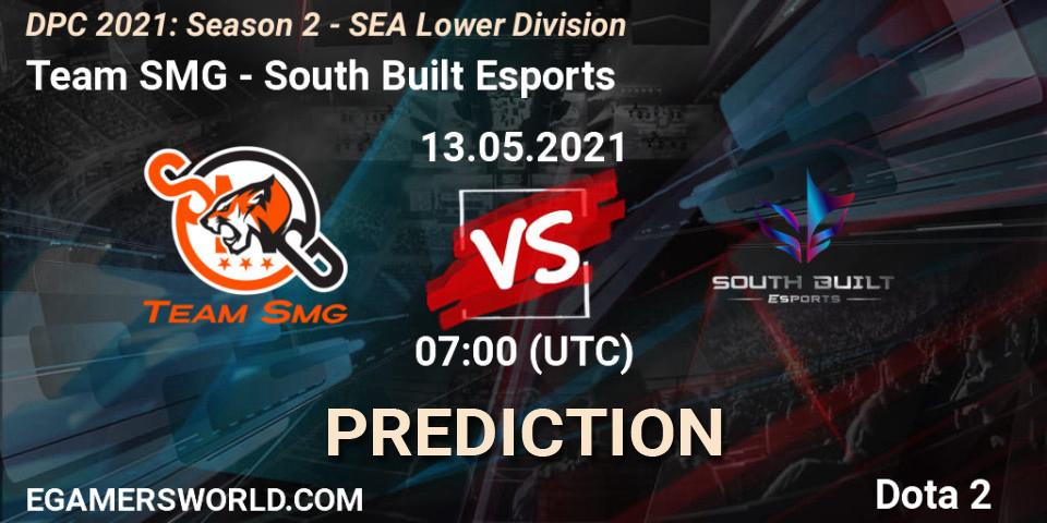 Pronósticos Team SMG - South Built Esports. 13.05.2021 at 06:20. DPC 2021: Season 2 - SEA Lower Division - Dota 2