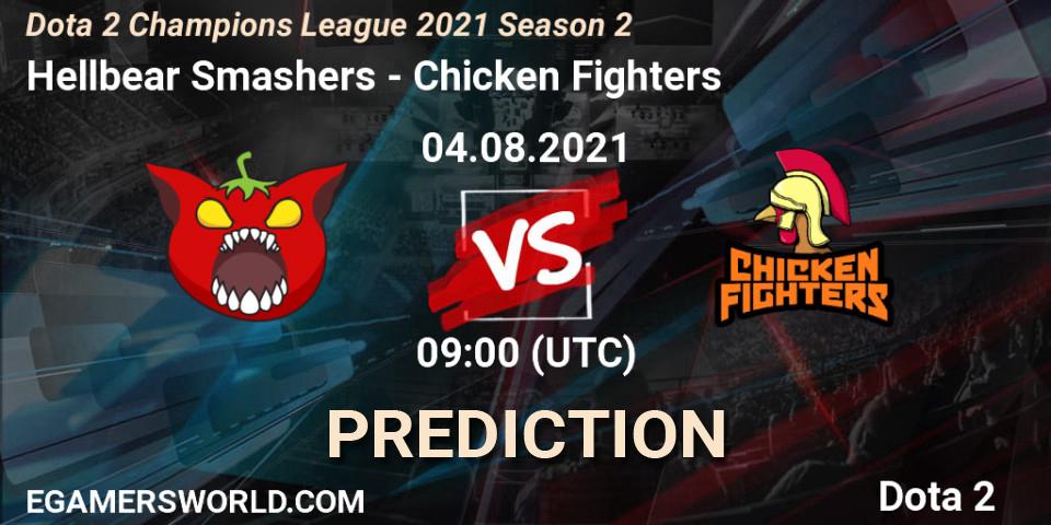 Pronósticos Hellbear Smashers - Chicken Fighters. 04.08.2021 at 09:02. Dota 2 Champions League 2021 Season 2 - Dota 2