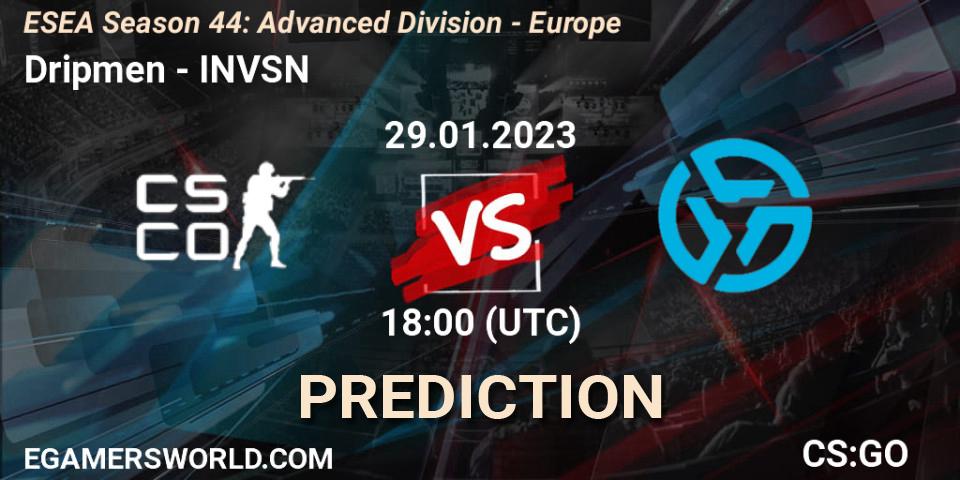 Pronósticos Dripmen - INVSN. 05.02.23. ESEA Season 44: Advanced Division - Europe - CS2 (CS:GO)