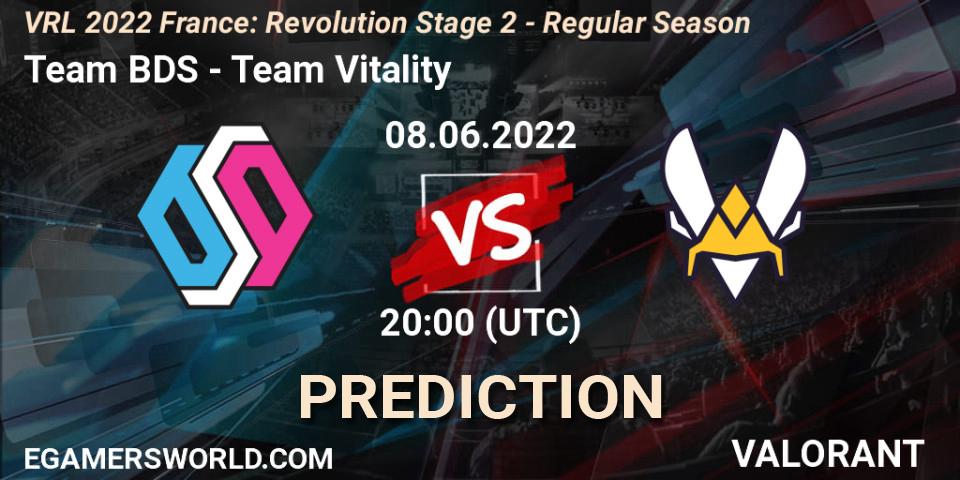 Pronósticos Team BDS - Team Vitality. 08.06.2022 at 20:00. VRL 2022 France: Revolution Stage 2 - Regular Season - VALORANT