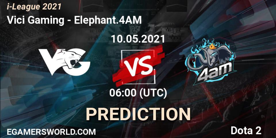 Pronósticos Vici Gaming - Elephant.4AM. 10.05.2021 at 06:06. i-League 2021 Season 1 - Dota 2