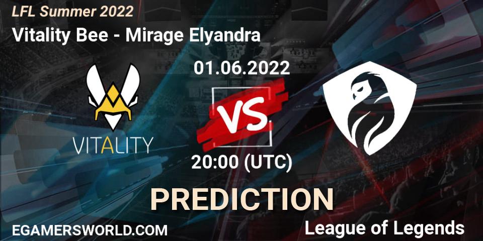 Pronósticos Vitality Bee - Mirage Elyandra. 01.06.2022 at 20:00. LFL Summer 2022 - LoL