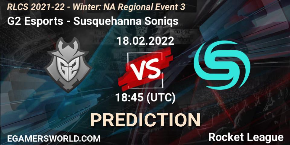 Pronósticos G2 Esports - Susquehanna Soniqs. 18.02.2022 at 18:45. RLCS 2021-22 - Winter: NA Regional Event 3 - Rocket League