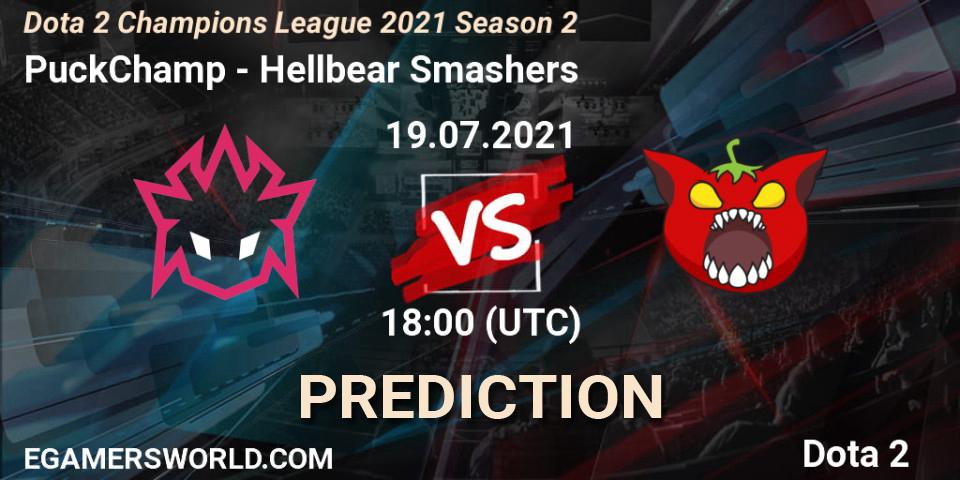 Pronósticos PuckChamp - Hellbear Smashers. 19.07.2021 at 17:58. Dota 2 Champions League 2021 Season 2 - Dota 2