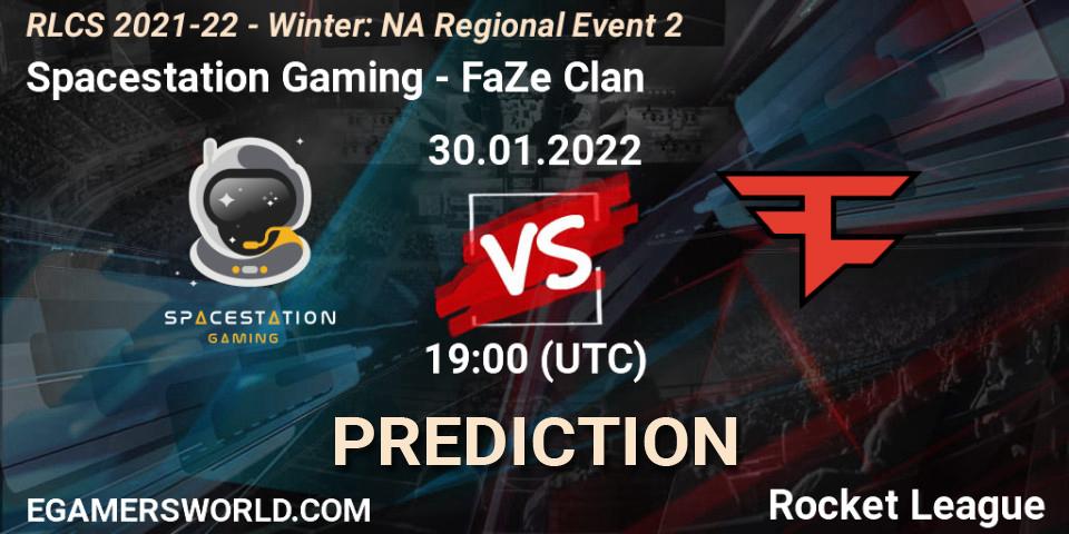 Pronósticos Spacestation Gaming - FaZe Clan. 30.01.2022 at 19:00. RLCS 2021-22 - Winter: NA Regional Event 2 - Rocket League