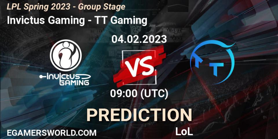 Pronósticos Invictus Gaming - TT Gaming. 04.02.2023 at 09:15. LPL Spring 2023 - Group Stage - LoL