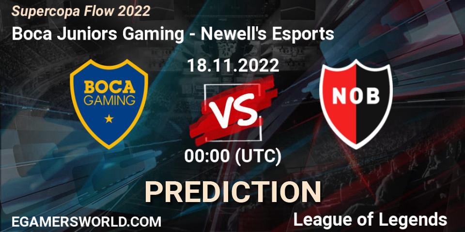 Pronósticos Boca Juniors Gaming - Newell's Esports. 18.11.2022 at 00:00. Supercopa Flow 2022 - LoL