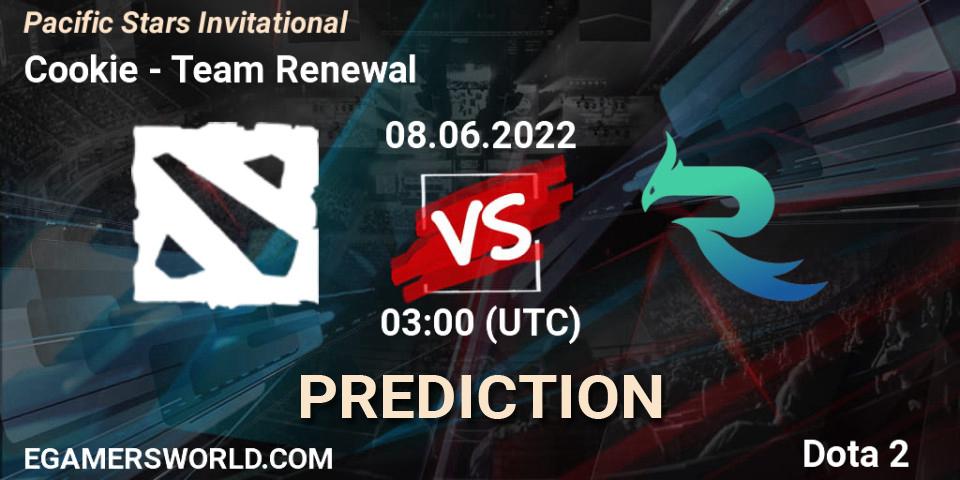 Pronósticos Cookie - Team Renewal. 08.06.2022 at 03:00. Pacific Stars Invitational - Dota 2