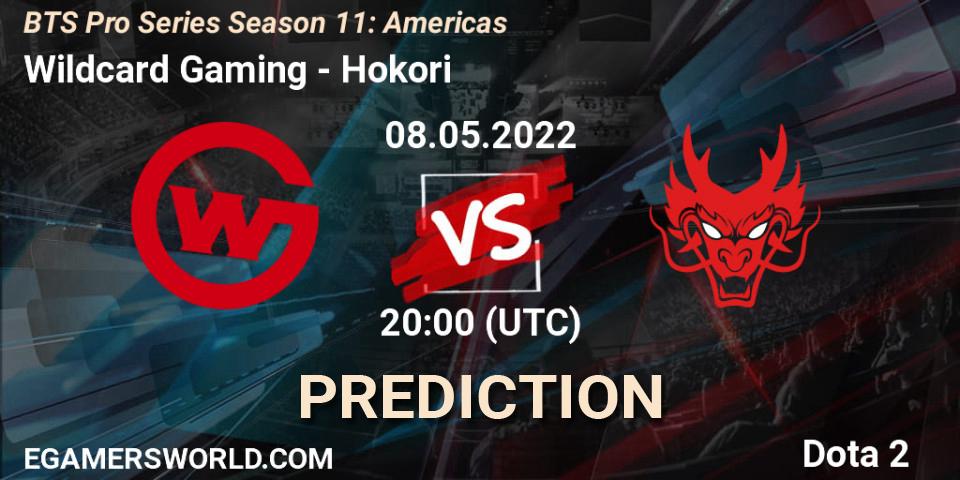 Pronósticos Wildcard Gaming - Hokori. 03.05.2022 at 22:18. BTS Pro Series Season 11: Americas - Dota 2
