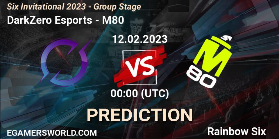 Pronósticos DarkZero Esports - M80. 12.02.2023 at 00:15. Six Invitational 2023 - Group Stage - Rainbow Six