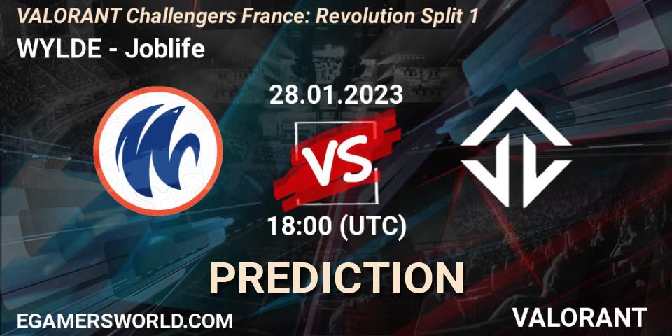 Pronósticos WYLDE - Joblife. 28.01.23. VALORANT Challengers 2023 France: Revolution Split 1 - VALORANT