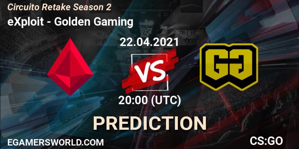Pronósticos eXploit - Golden Gaming. 22.04.21. Circuito Retake Season 2 - CS2 (CS:GO)
