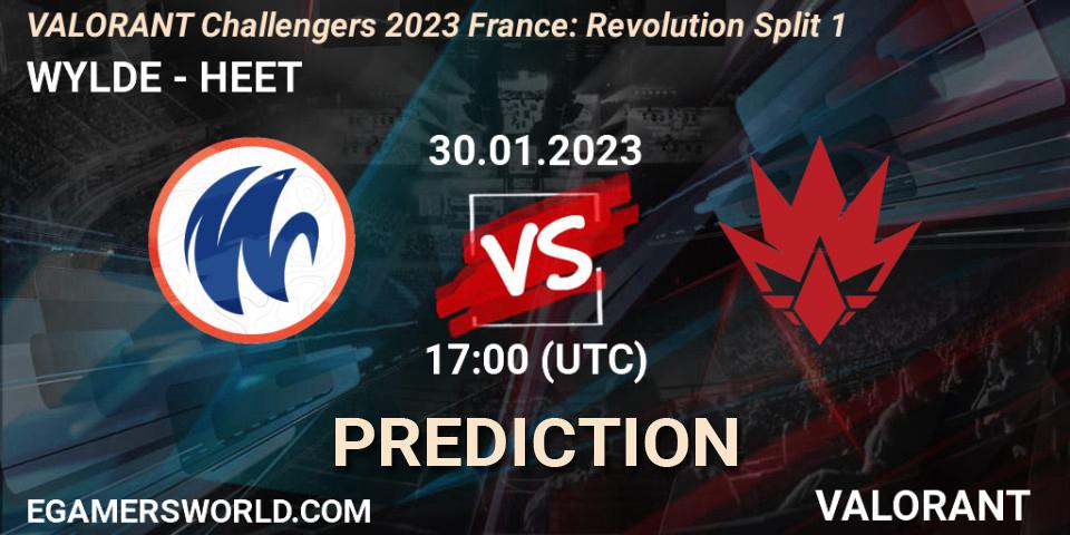 Pronósticos WYLDE - HEET. 30.01.23. VALORANT Challengers 2023 France: Revolution Split 1 - VALORANT