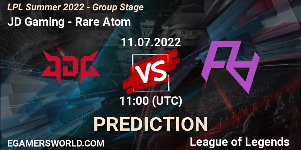 Pronósticos JD Gaming - Rare Atom. 11.07.2022 at 11:00. LPL Summer 2022 - Group Stage - LoL