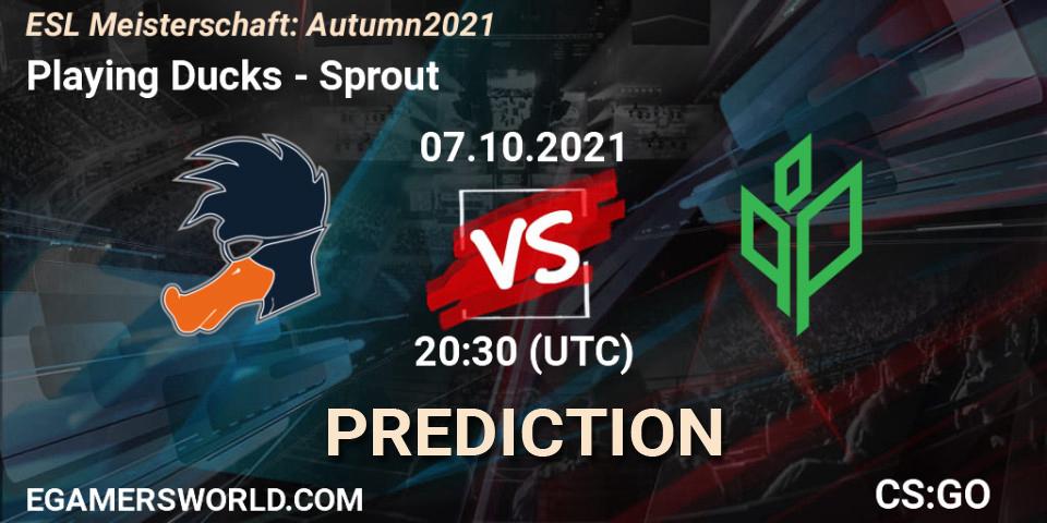 Pronósticos Playing Ducks - Sprout. 07.10.21. ESL Meisterschaft: Autumn 2021 - CS2 (CS:GO)