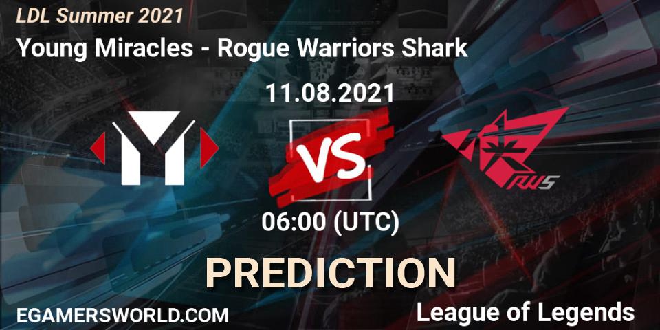 Pronósticos Young Miracles - Rogue Warriors Shark. 11.08.21. LDL Summer 2021 - LoL