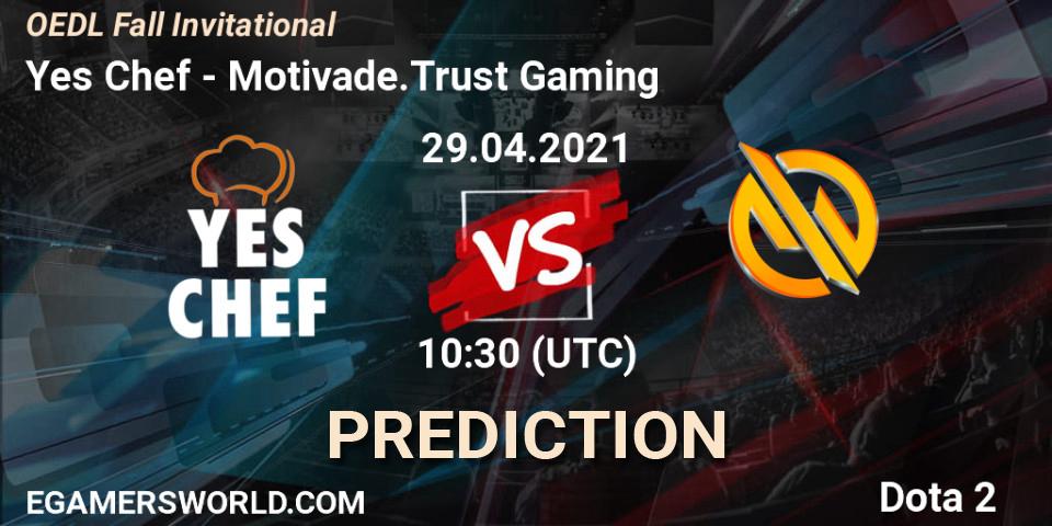 Pronósticos Yes Chef - Motivade.Trust Gaming. 29.04.21. OEDL Fall Invitational - Dota 2