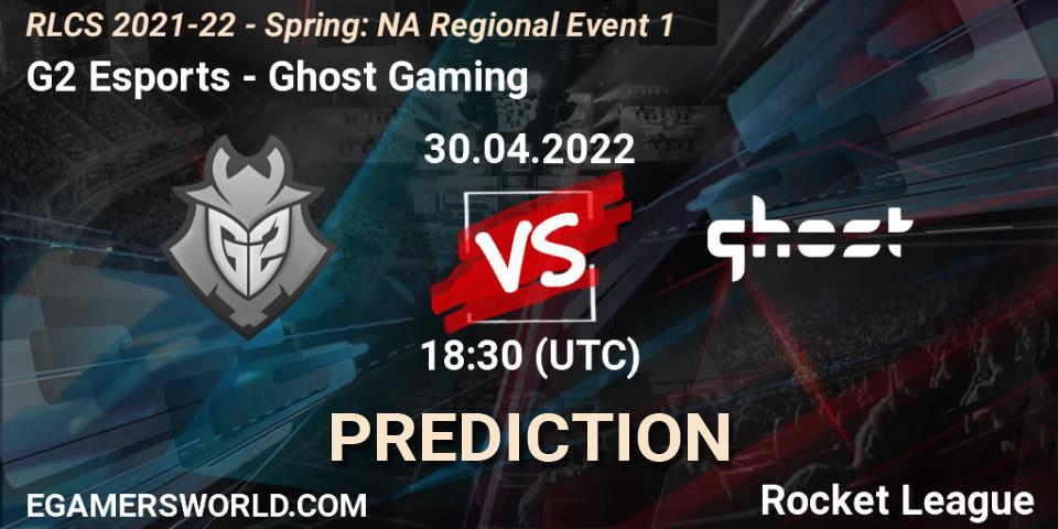 Pronósticos G2 Esports - Ghost Gaming. 30.04.22. RLCS 2021-22 - Spring: NA Regional Event 1 - Rocket League