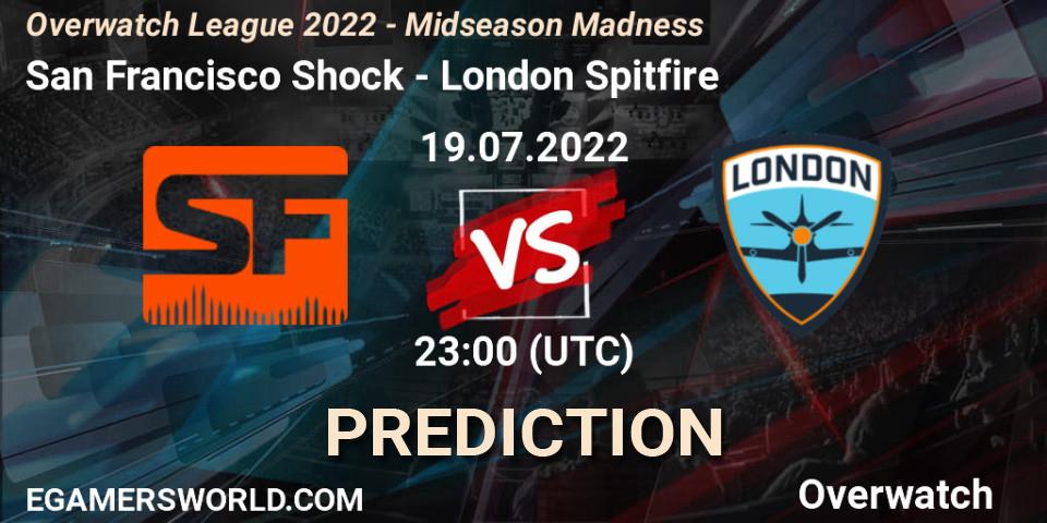 Pronósticos San Francisco Shock - London Spitfire. 20.07.22. Overwatch League 2022 - Midseason Madness - Overwatch