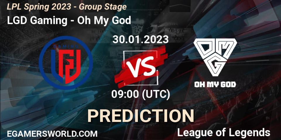 Pronósticos LGD Gaming - Oh My God. 30.01.23. LPL Spring 2023 - Group Stage - LoL