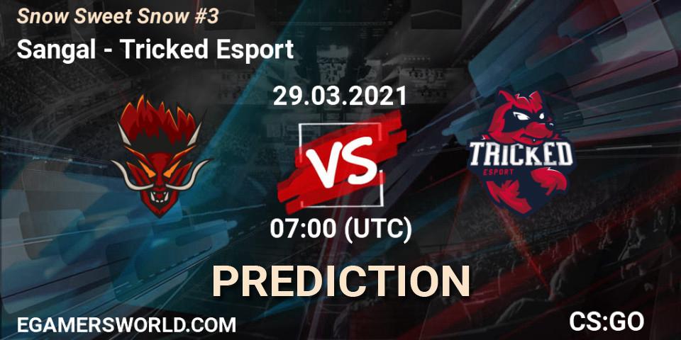 Pronósticos Sangal - Tricked Esport. 29.03.2021 at 07:00. Snow Sweet Snow #3 - Counter-Strike (CS2)