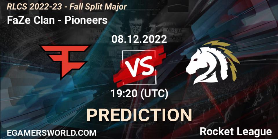 Pronósticos FaZe Clan - Pioneers. 08.12.22. RLCS 2022-23 - Fall Split Major - Rocket League