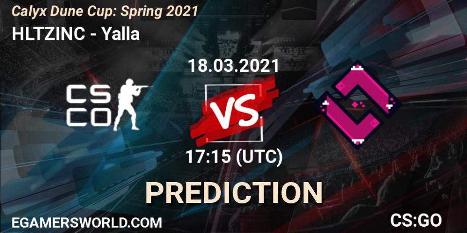 Pronósticos HLTZINC - Yalla. 18.03.21. Calyx Dune Cup: Spring 2021 - CS2 (CS:GO)
