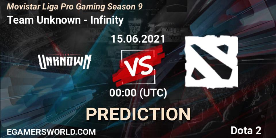 Pronósticos Team Unknown - Infinity Esports. 15.06.21. Movistar Liga Pro Gaming Season 9 - Dota 2