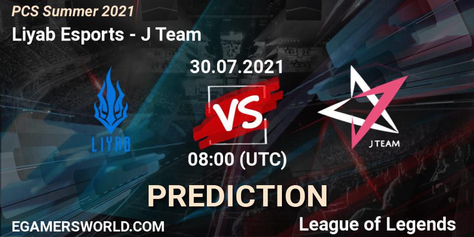 Pronósticos Liyab Esports - J Team. 30.07.2021 at 08:00. PCS Summer 2021 - LoL