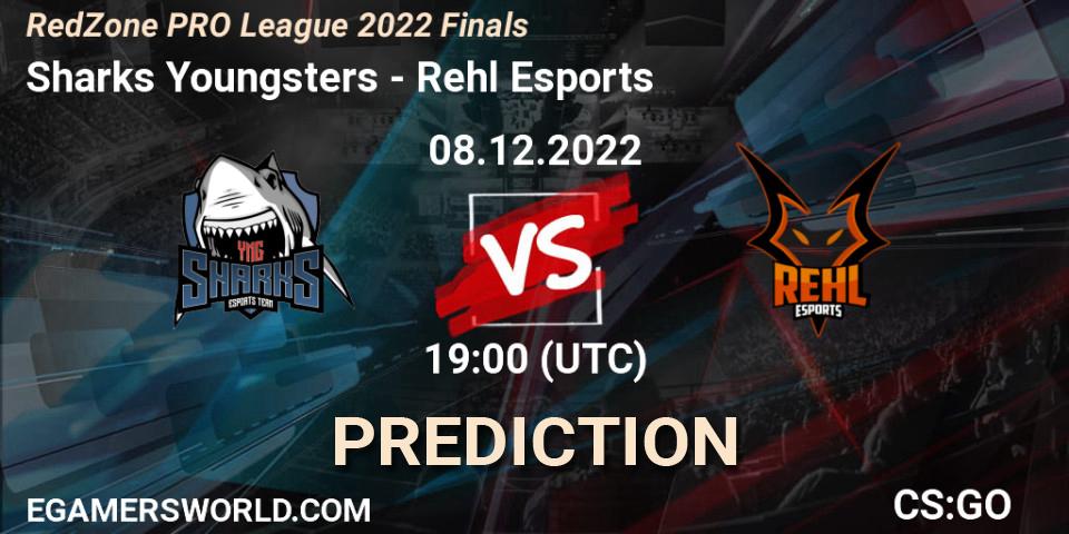 Pronósticos Sharks Youngsters - Rehl Esports. 08.12.22. RedZone PRO League 2022 Finals - CS2 (CS:GO)