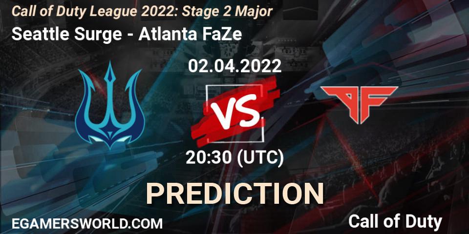 Pronósticos Seattle Surge - Atlanta FaZe. 02.04.22. Call of Duty League 2022: Stage 2 Major - Call of Duty