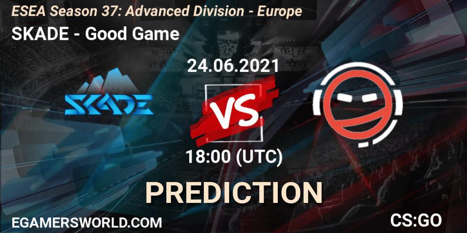 Pronósticos SKADE - Good Game. 24.06.21. ESEA Season 37: Advanced Division - Europe - CS2 (CS:GO)