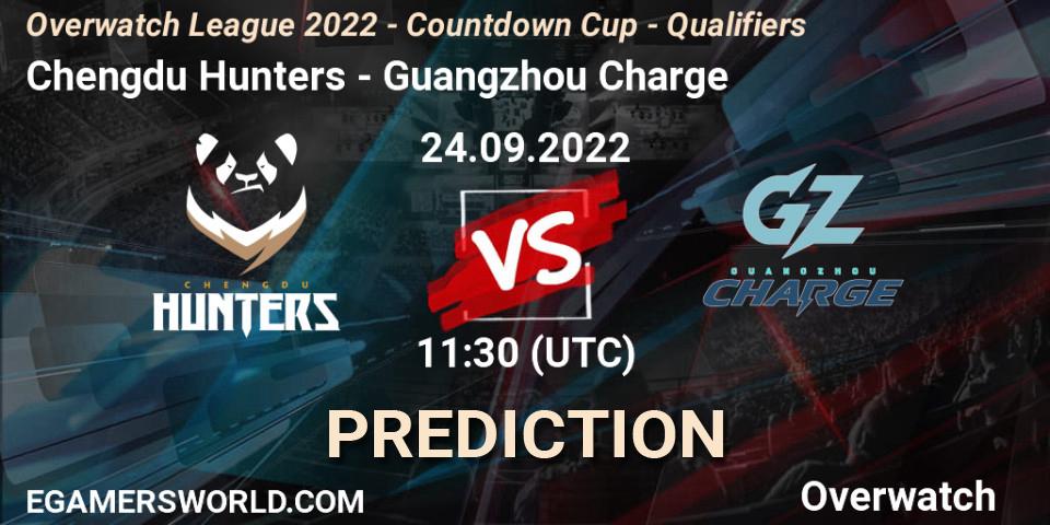 Pronósticos Chengdu Hunters - Guangzhou Charge. 24.09.22. Overwatch League 2022 - Countdown Cup - Qualifiers - Overwatch