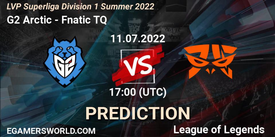 Pronósticos G2 Arctic - Fnatic TQ. 11.07.22. LVP Superliga Division 1 Summer 2022 - LoL
