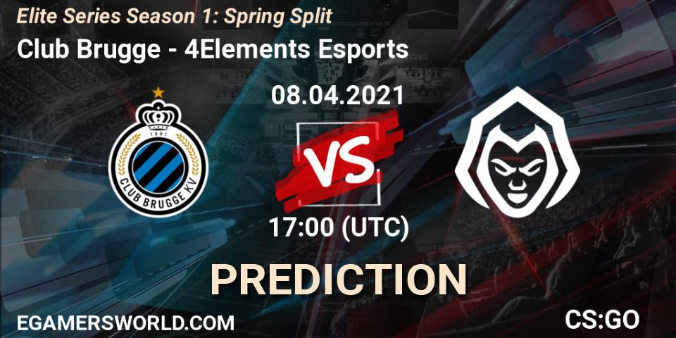 Pronósticos Club Brugge - 4Elements Esports. 08.04.2021 at 17:00. Elite Series Season 1: Spring Split - Counter-Strike (CS2)