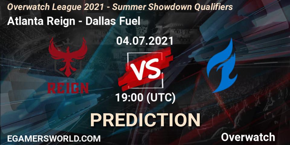 Pronósticos Atlanta Reign - Dallas Fuel. 04.07.21. Overwatch League 2021 - Summer Showdown Qualifiers - Overwatch