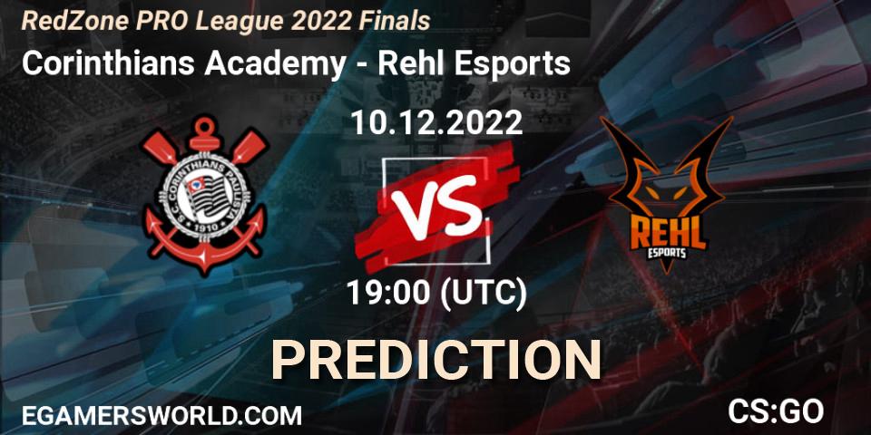 Pronósticos Corinthians Academy - Rehl Esports. 10.12.22. RedZone PRO League 2022 Finals - CS2 (CS:GO)