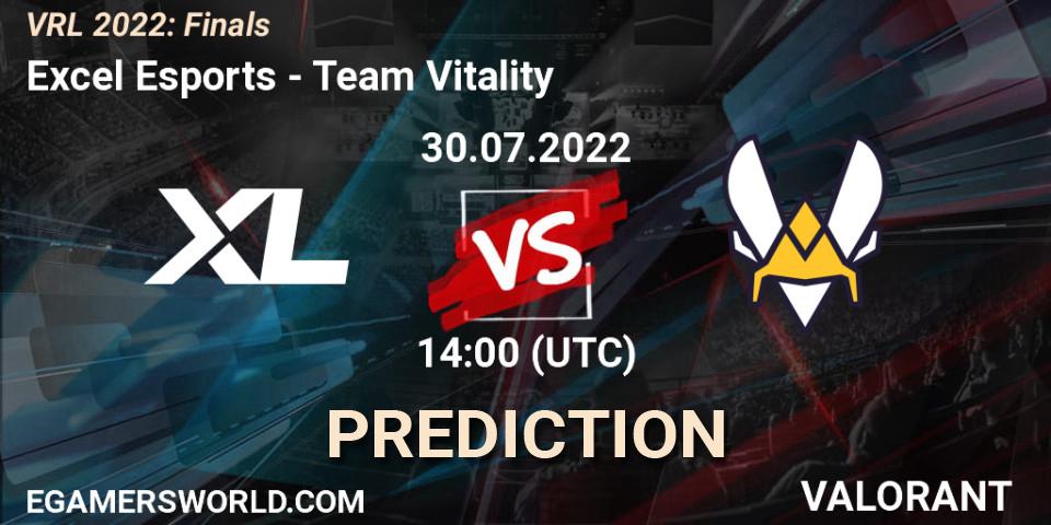 Pronósticos Excel Esports - Team Vitality. 30.07.2022 at 14:00. VRL 2022: Finals - VALORANT