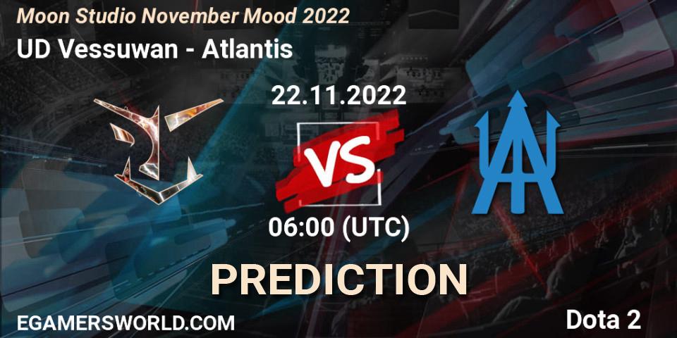 Pronósticos UD Vessuwan - Atlantis. 22.11.2022 at 06:04. Moon Studio November Mood 2022 - Dota 2
