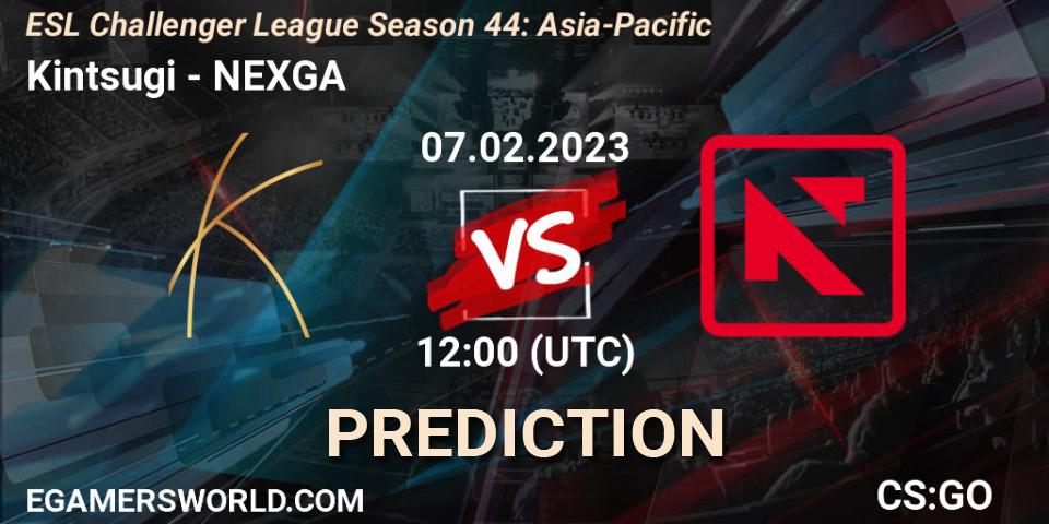 Pronósticos Kintsugi - NEXGA. 10.02.23. ESL Challenger League Season 44: Asia-Pacific - CS2 (CS:GO)