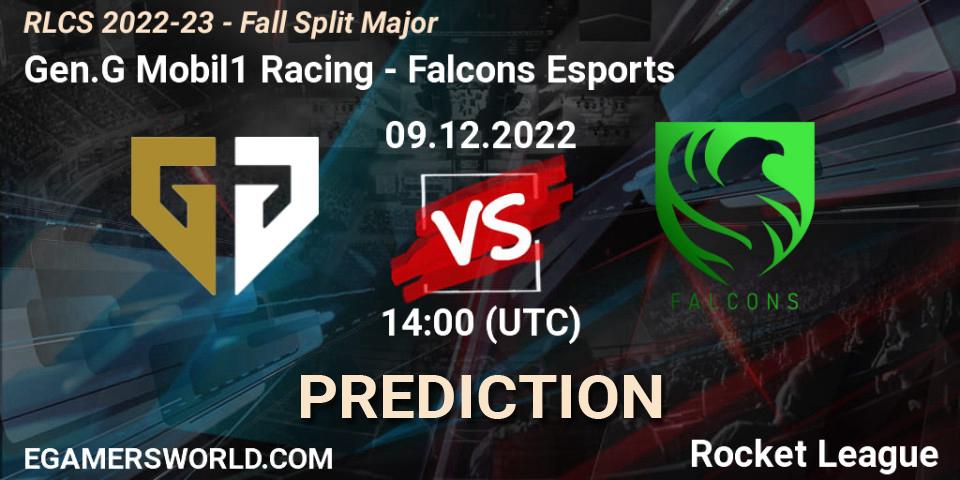Pronósticos Gen.G Mobil1 Racing - Falcons Esports. 09.12.22. RLCS 2022-23 - Fall Split Major - Rocket League