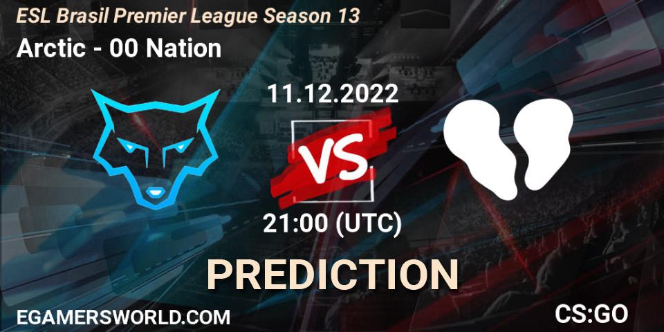 Pronósticos Arctic - 00 Nation. 11.12.22. ESL Brasil Premier League Season 13 - CS2 (CS:GO)