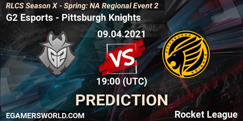 Pronósticos G2 Esports - Pittsburgh Knights. 09.04.21. RLCS Season X - Spring: NA Regional Event 2 - Rocket League