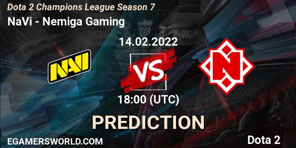 Pronósticos NaVi - Nemiga Gaming. 14.02.22. Dota 2 Champions League 2022 Season 7 - Dota 2