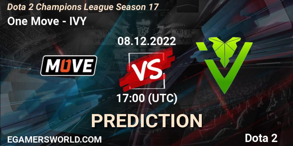 Pronósticos One Move - IVY. 08.12.2022 at 17:02. Dota 2 Champions League Season 17 - Dota 2