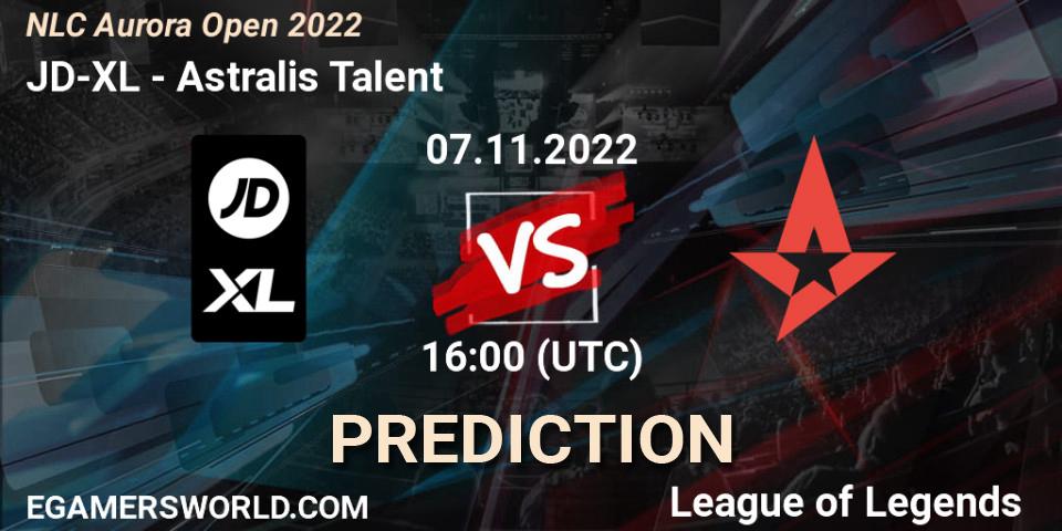 Pronósticos JD-XL - Astralis Talent. 07.11.2022 at 17:00. NLC Aurora Open 2022 - LoL