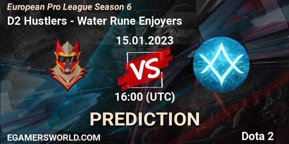 Pronósticos D2 Hustlers - Water Rune Enjoyers. 15.01.23. European Pro League Season 6 - Dota 2