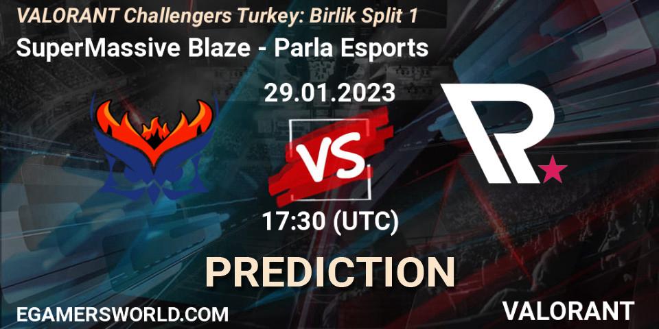 Pronósticos SuperMassive Blaze - Parla Esports. 29.01.23. VALORANT Challengers 2023 Turkey: Birlik Split 1 - VALORANT