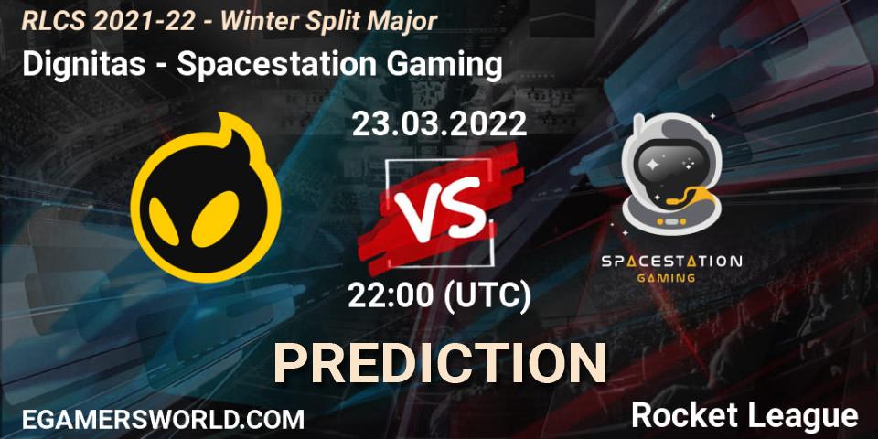 Pronósticos Dignitas - Spacestation Gaming. 23.03.2022 at 22:00. RLCS 2021-22 - Winter Split Major - Rocket League
